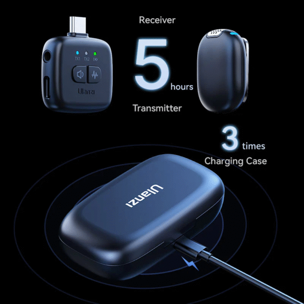 Ulanzi A30 Wireless Lavalier Microphone - Image 3
