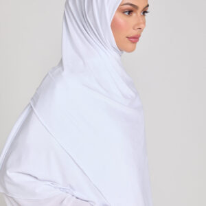 Soft Jersey Orna & Hijab for Women White