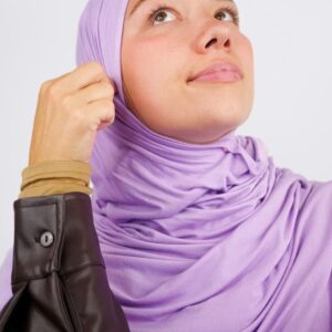 Soft Jersey Orna & Hijab for Women Lavender