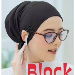 Soft Jersey Inner Cap Black