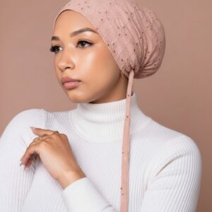 Chikan Embroidery Inner Cap Lux Golapi